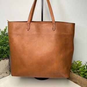 Madewell Transport Leather Tote Bag Everyday Carryall Work Laptop School Travel